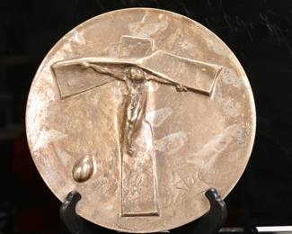 Salvador Dali solid sterling silver "Easter Christ"
