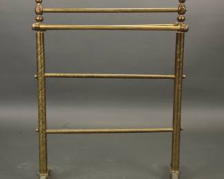 Victorian rolled brass quilt stand