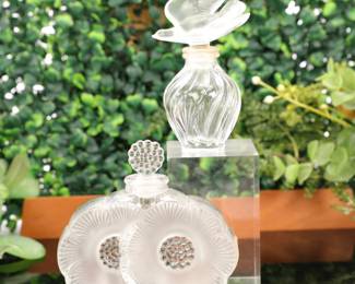 Lalique crystal perfume bottles