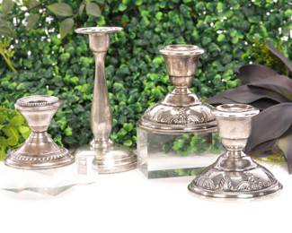 Sterling silver candlesticks
