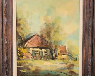 Jan Rolands Mid-Century Modern oil painting