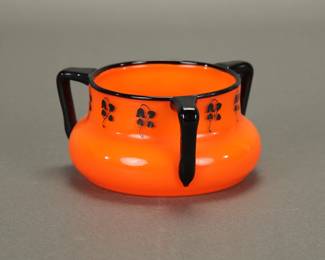 Art Deco Loetz three handled glass vase