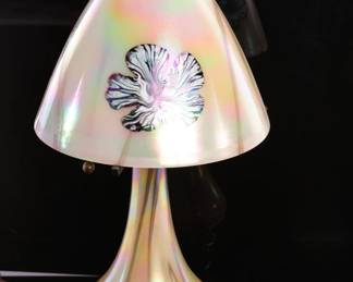 Todd Phillips favrile glass lamp for Quoizel