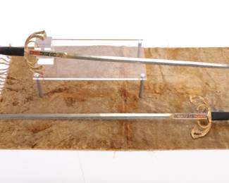 Pair decorative Toledo spain dueling swords