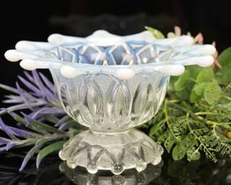 Opal glass bowl