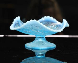 opal glass compote