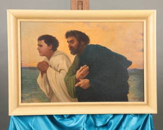 John Kavanaugh "Disciples Peter & Paul" oil/canvas painting