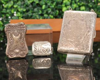 Art Nouveau Sterling silver group