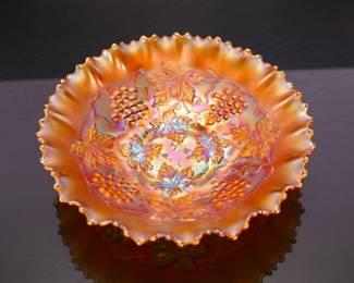 carnival glass bowl