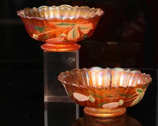 Carnival glass bowls