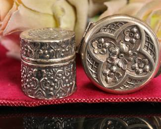 Victorian sterling silver group