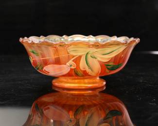 carnival glass bowl