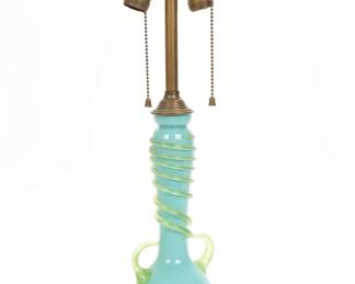 Antique Marbro Murano glass table lamp