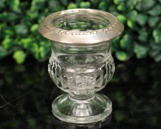 antique cut glass & sterling