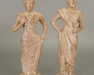 Italian stoneware statues of Greek gods