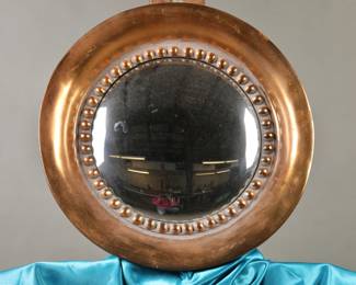Giltwood girandole convex mirror 3/3