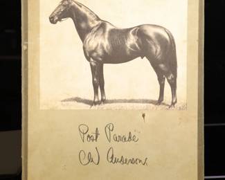 CW Anderson Post Parade prints of race horses