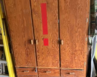 Vintage pine cabinet w 9 drawers