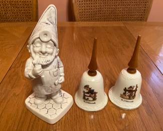 Goebel Co Boy gnome "Paul the Dentist" figure, Hummel bells