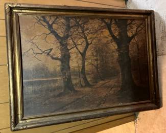 Vintage framed art print