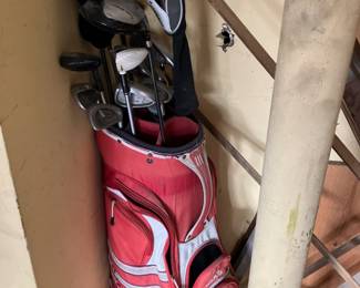 Set of golf clubs