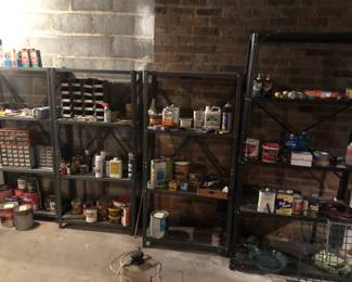Metal shelving