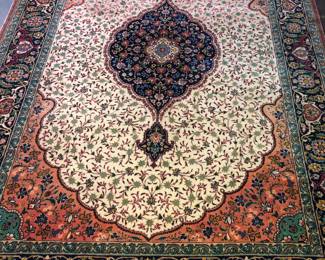 Silk Persian rug 10’ 3” x 6’ 9”