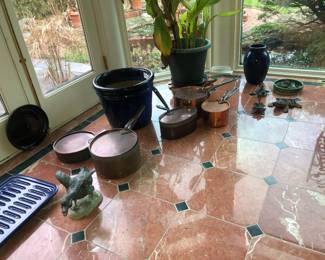 Copper pots