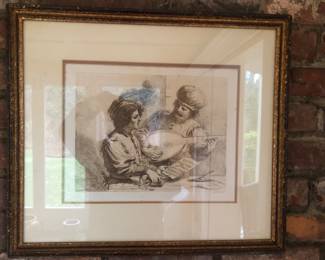 Bartolozzi etching after Guercino ca. 1764