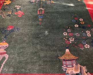 Art Deco Chinese wool rug