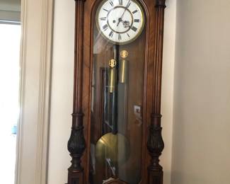 Victorian Vienna regulator wall clock