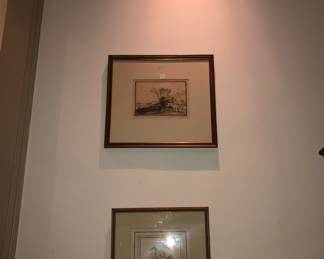Late 18th c. etchings