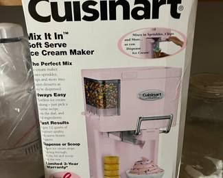 Brand new ice cream maker