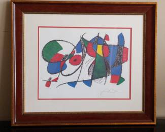 Joan Miro SignedNbrd Lithograph  Authenticated