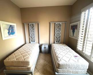 Baby Blue Double Twin Bedroom Set