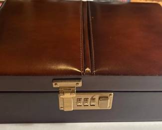 Leather Locking Jewelry Box From Spain