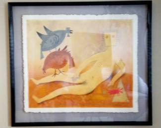 Teodulo Romato Venus Desnuda Signed Mixographia