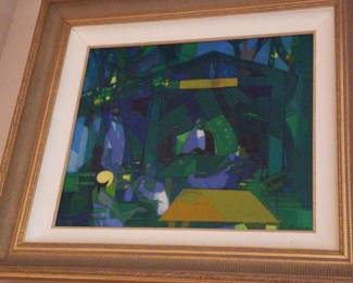  Abstract Signed Painting Hilaire