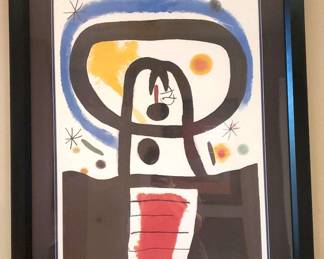 Authenicated Joan Miro, Equinox Lithograph Ltd EdSigned