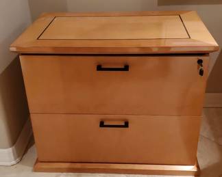 Oak Twin Drawer Cabinet
