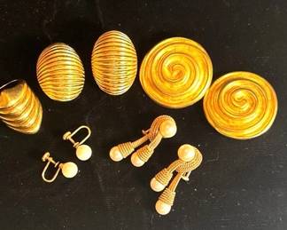 Dior, Robert Lee Morris, Pearl Earring Sets