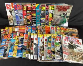 TEWA216 Popular Mechanics, Combat Tactics, Swat And Many More Magazines Approximately 100 magazines of all different kind. Some have some wear to them.
