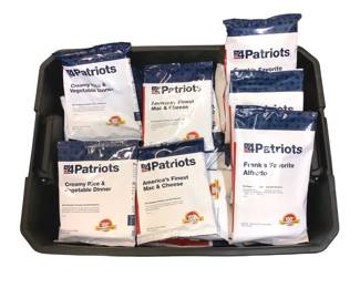  TEWA200 4Patriots Emergency Food Supply #1	All different kinds of survival food. All factory sealed.
