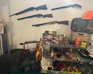 BB guns, Camping items, tools 