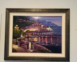 S Sam Park 
Canvas  30x40
"Twilight at Amalfi"