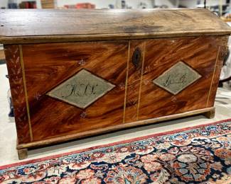 Dated 1884 Swedish Trunk