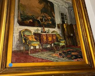 Antique Painting by Paul Hughes Interior
Important painting