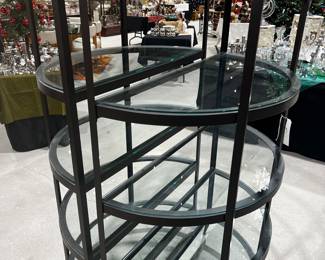 (2) Iron / Glass Display Shelves available now on this Sale