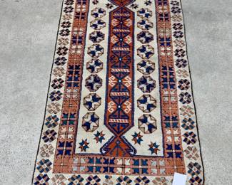 Small oriental Carpet peach/blue