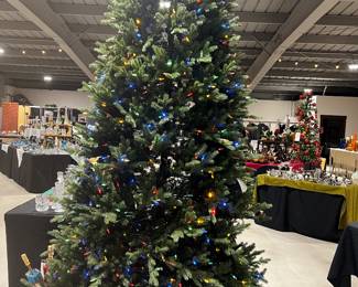 9’ Tree has Color & Clear Lights New out of box…on Sale….(2) Large 9’ Trees available